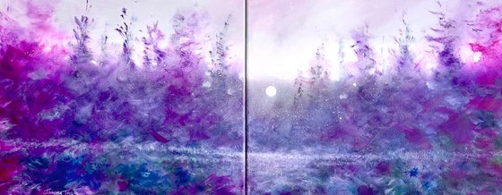 Amethyst Awakening Diptych