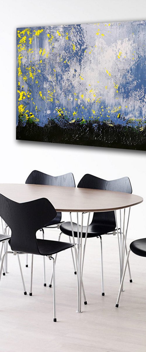 150x100cm. / abstract painting / Abstract 1201 by Alex Senchenko