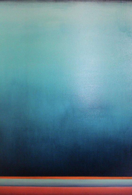 Deep in your eyes lives the secret sea../Modern Minimal Large Abstract