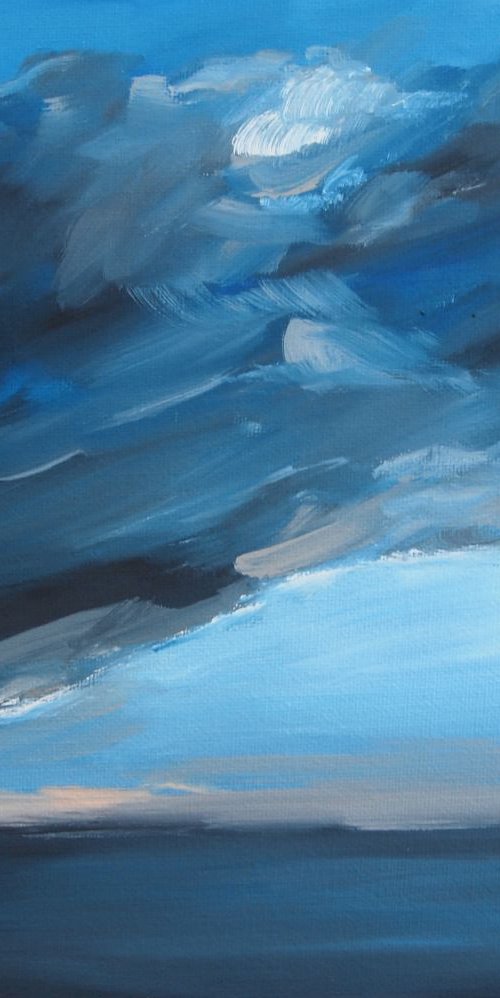 Clouds Over Sea 4 by Kitty  Cooper