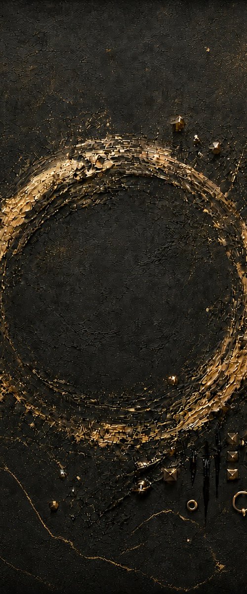 BDSM Abstract in Gold by Indie Ru