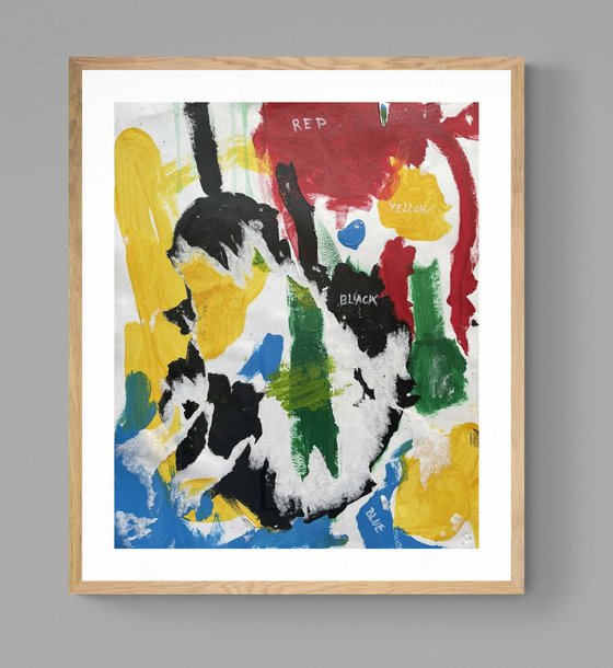 Red, Yellow, Black, and Blue