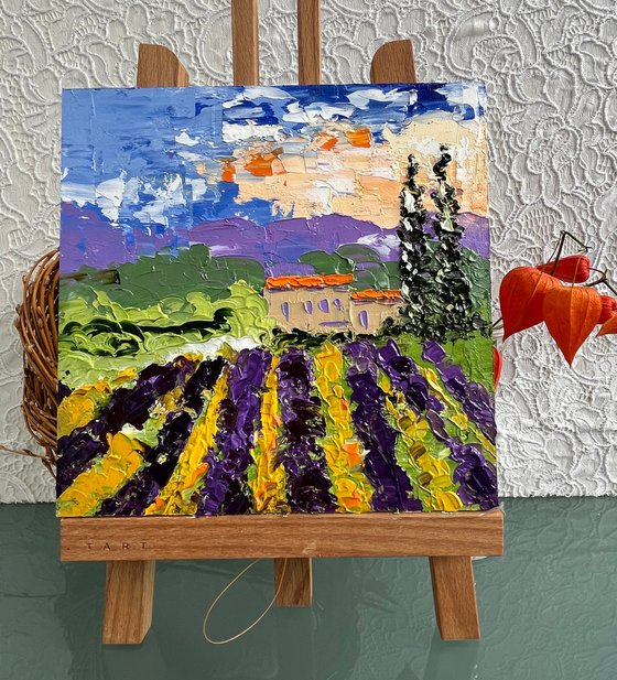 Provence Lavender Field Art