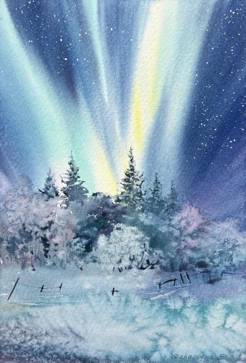 Northern lights #3 by Eugenia Gorbacheva