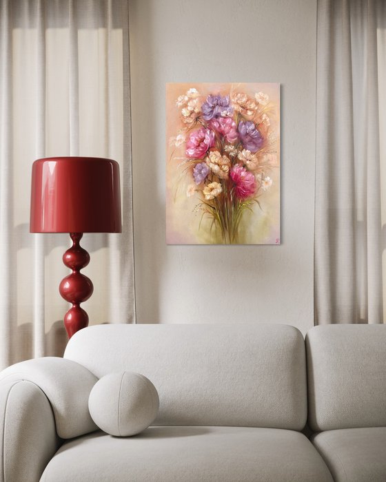 Floral Light - series Romantic bouquet