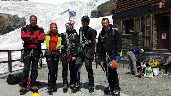 Avvicinamento al Gemello del Breithorn