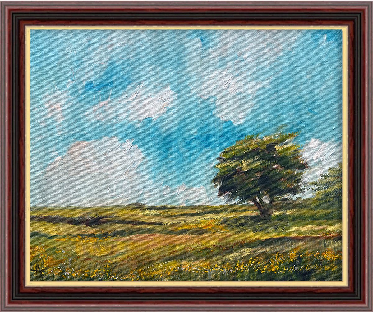 A Field In Summer By Arti Chauhan, 12 X 10, Artwork For Sale On Artfinder