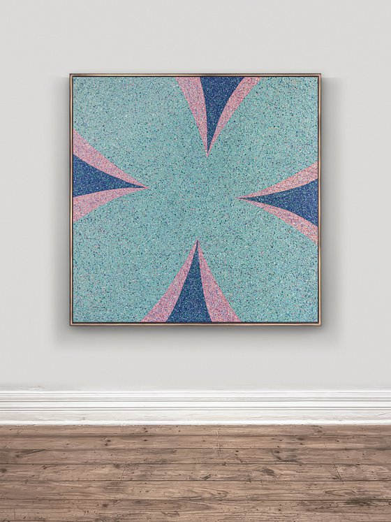 Flower with green petals