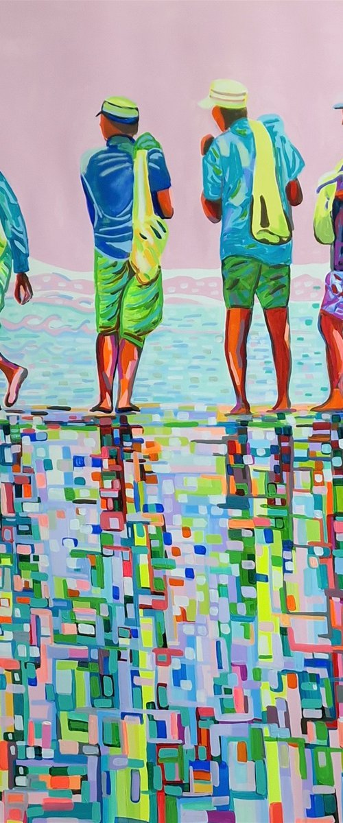 At the beach / 100 x 70 cm by Alexandra Djokic