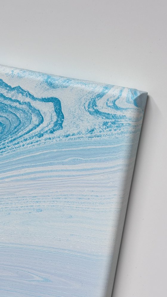 abstract Blue Grey painting