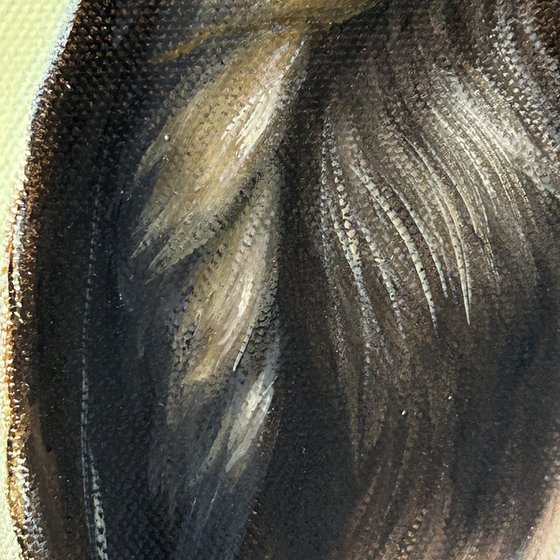 Original oil painting Equilibrist