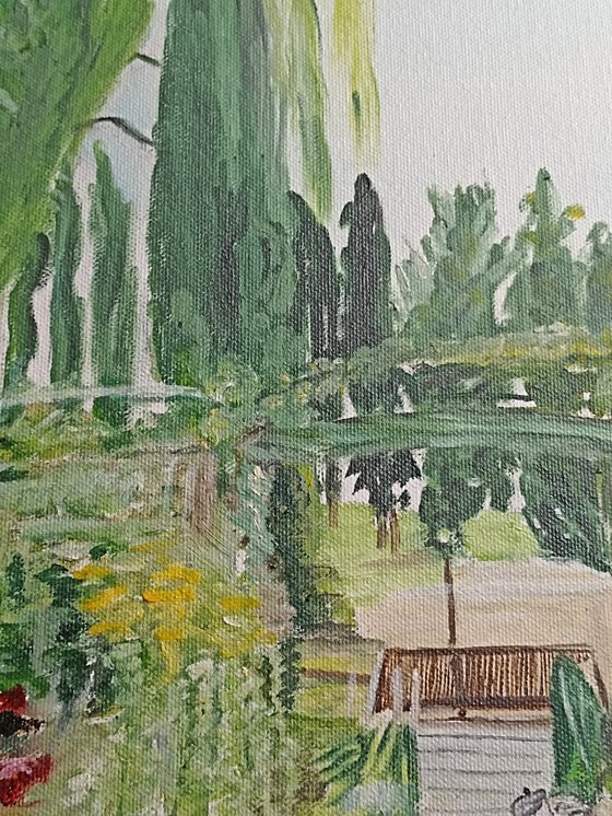 In the garden