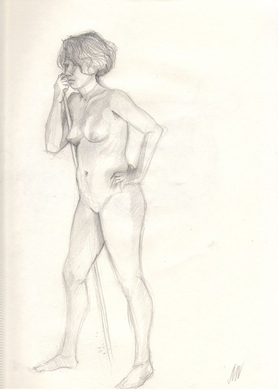 Sketch of Human body. Woman.23