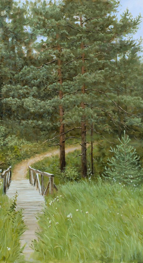 Bridge in the Woods by Dejan Trajkovic