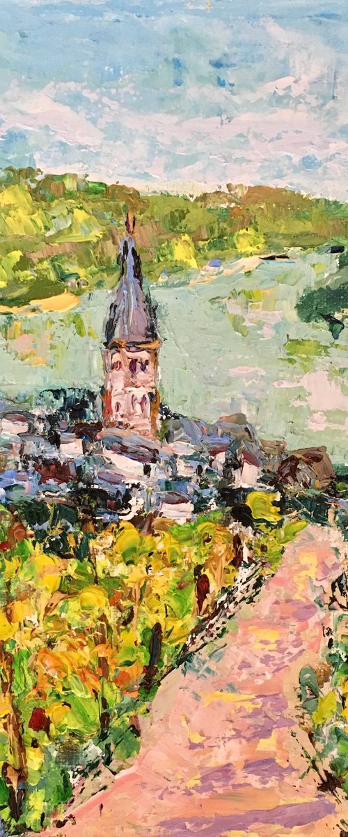 Vineyards over Bacharach by Vilma Gataveckienė