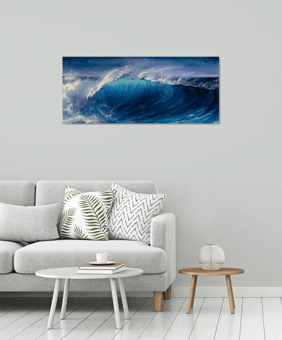 Night Wave Seascape Ocean