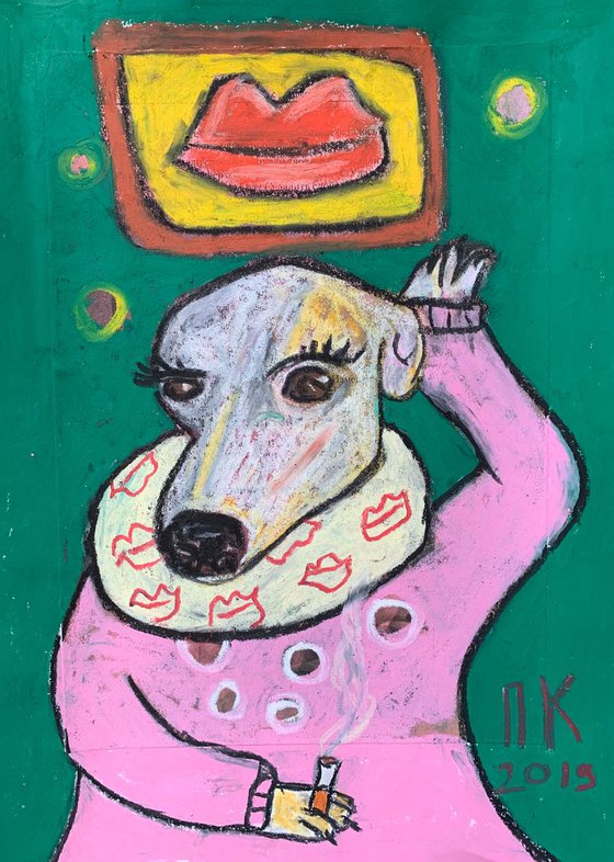 Smoking dog #33
