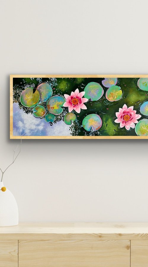 Beautiful Morning! Water lily painting by Amita Dand