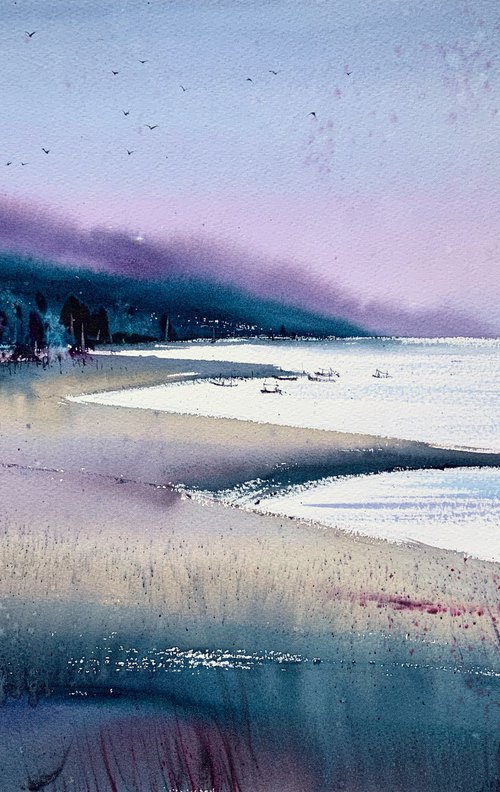 Purple bay by Eugenia Gorbacheva