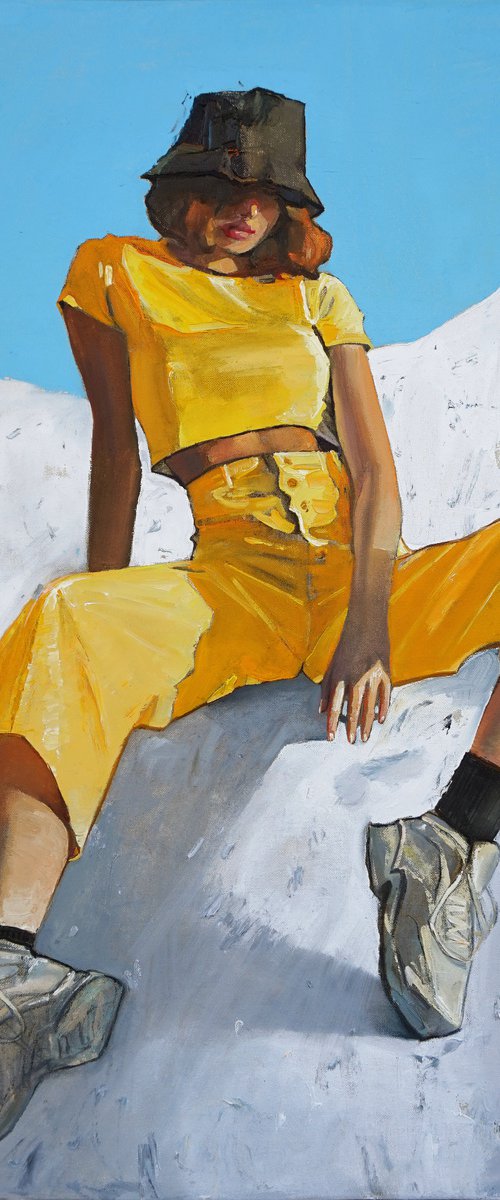 "Girl in a yellow suit" by ANASTASIA BALABINA