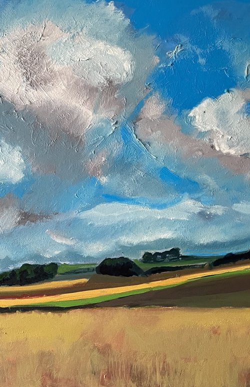 Fife landscape near Drumeldrie by Stephen Howard Harrison