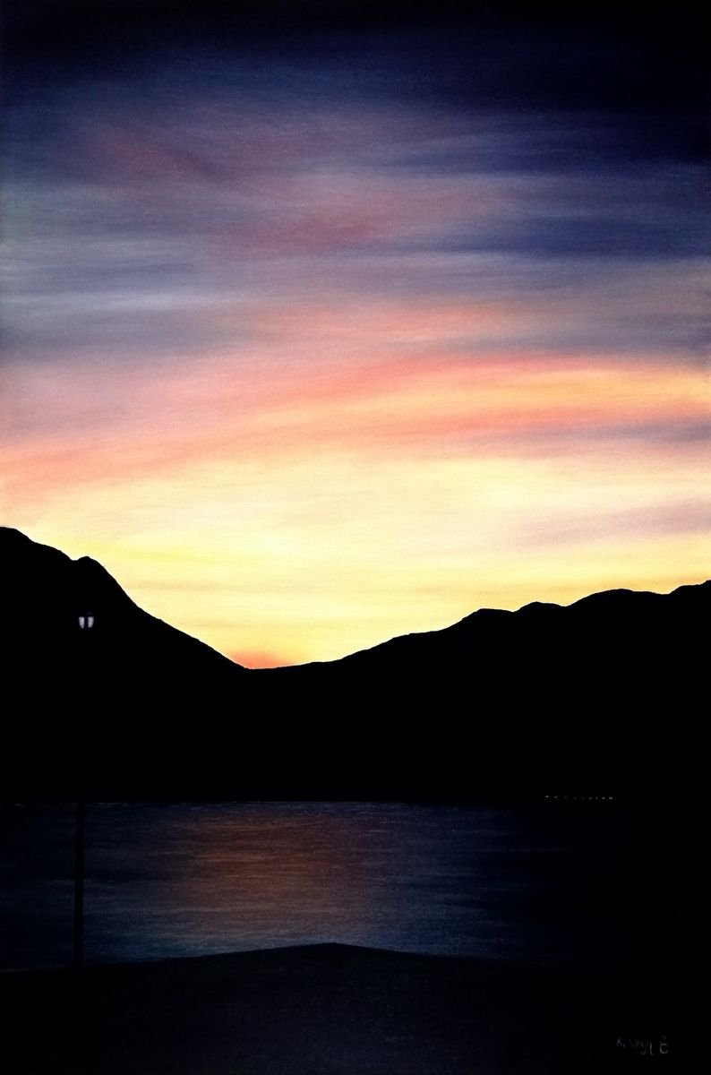 Sunset_Lake Iseo Italy by Evgeniya Robeyn