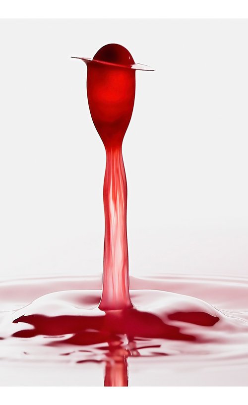 'Charlie's Top Hat 1' - Liquid Art Waterdrop Collection by Michael McHugh