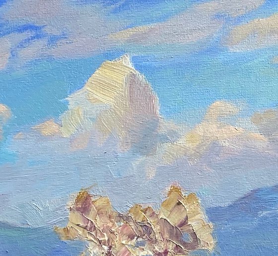 Clouds in sky and ground
