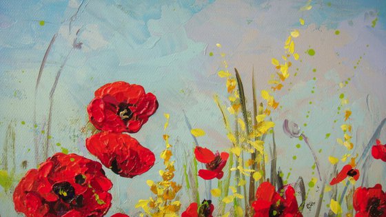 Flower Landscape "Poppies"