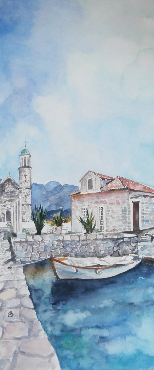 LADY OF THE ROCKS  /  33 x 47.5 cm by Zoran Mihajlović Muza
