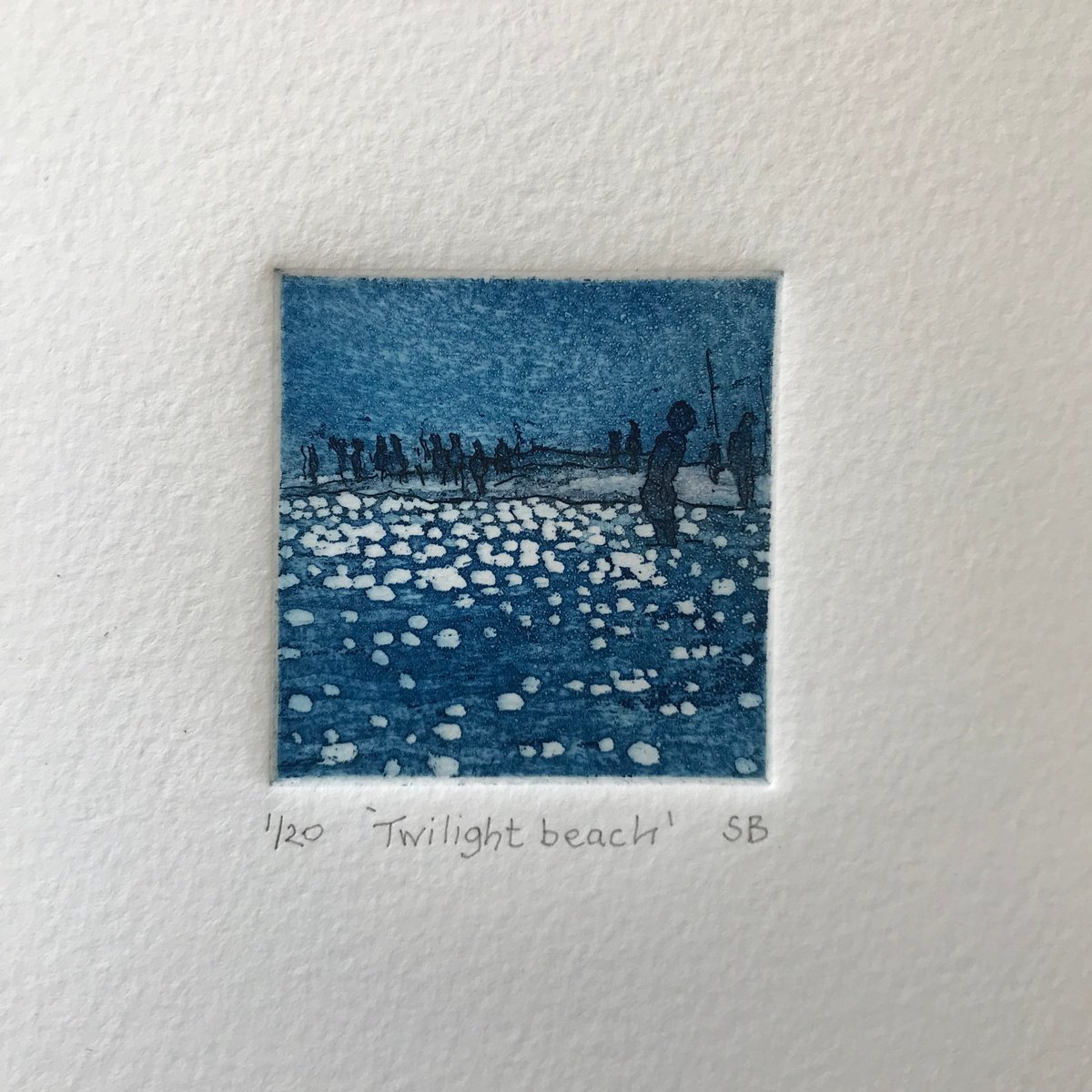 Twilight beach. by Stephen Brook