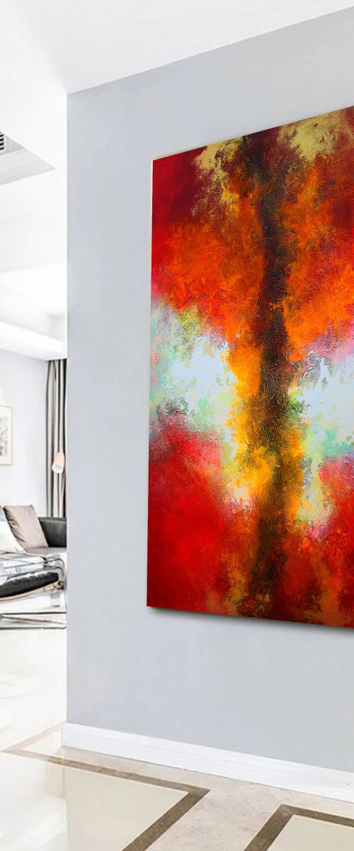 150x100cm. / extra large painting / Hide by Alex Senchenko