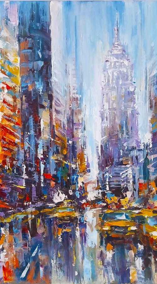 Abstract cityscape (New York) by Andrej  Ostapchuk