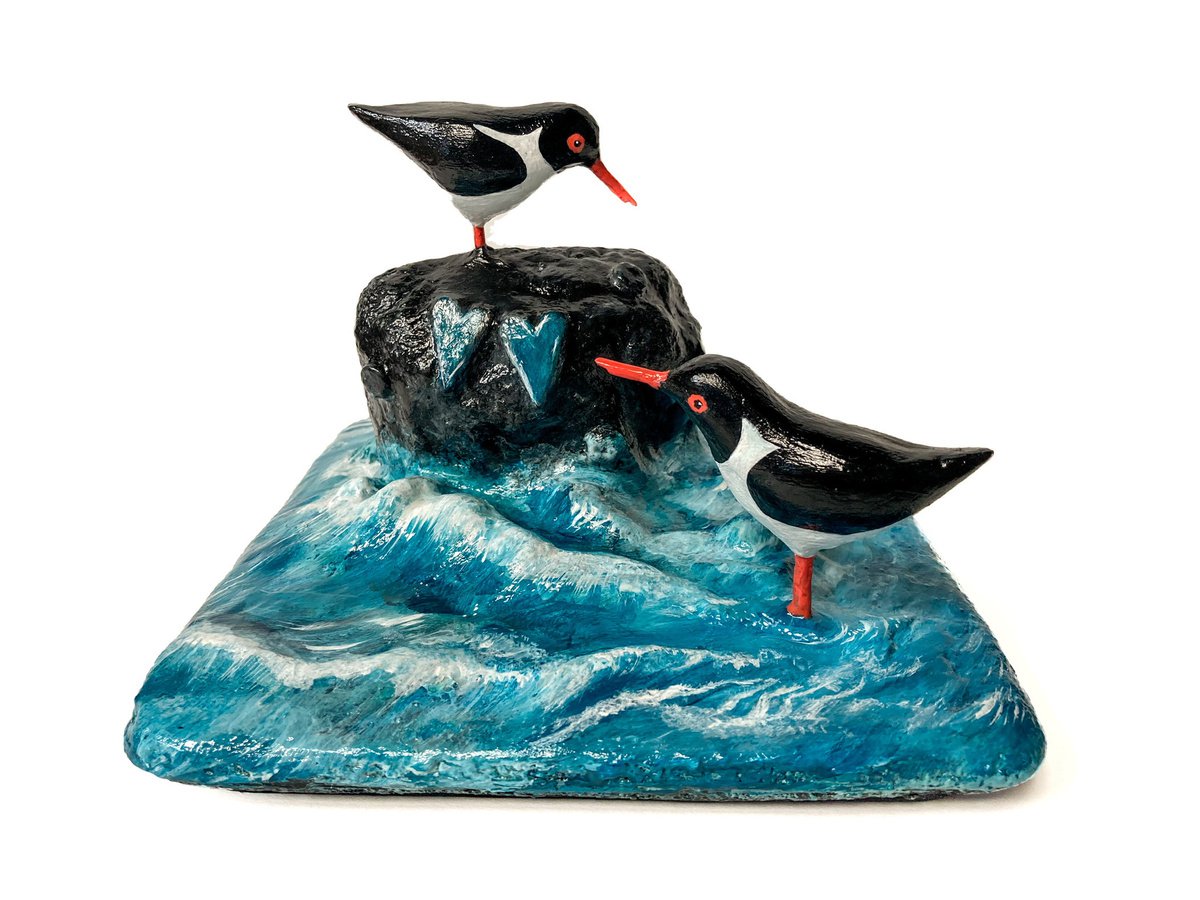 Oyster catchers by Sharon Hiley