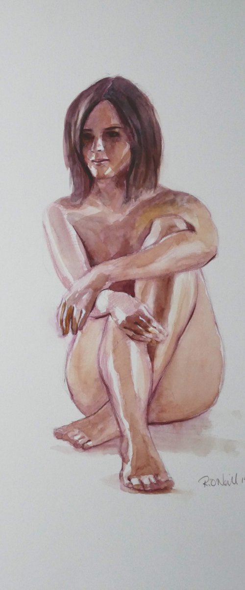 Seated female nude by Rory O’Neill