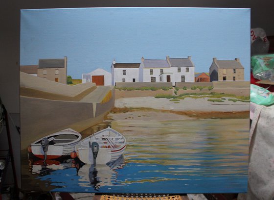 Boats at Inishbofin Pier, Donegal