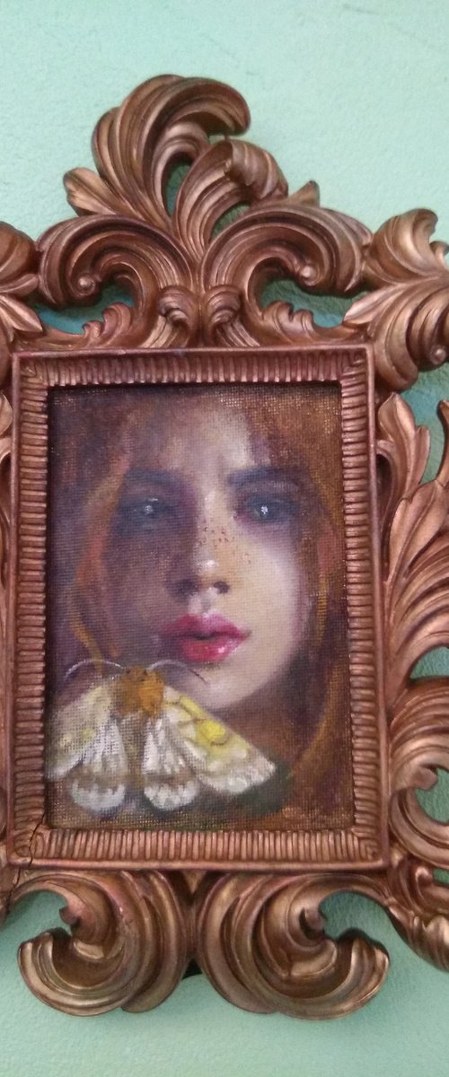 Girl with a Moth by HELINDA (Olga Müller)