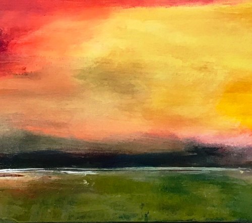 Sunrise Over Dartmoor by Maxine Anne Martin