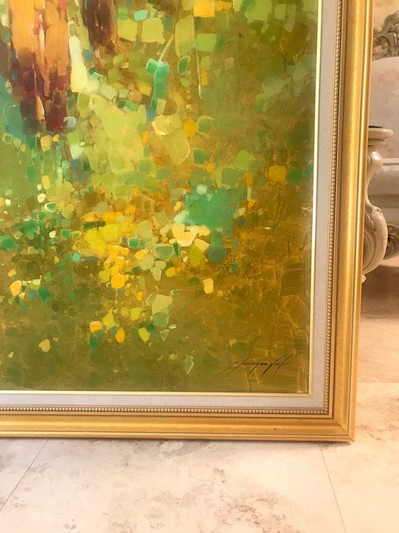 Aspen, Original oil painting, Handmade artwork, One of a kind