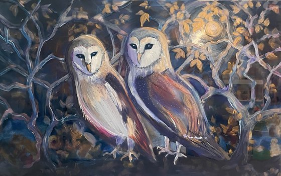Two Owls-Blue Night