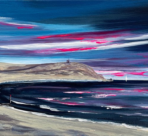 Abstract Take on Hengistbury Head by Marja Brown