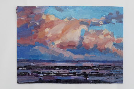 Devon beach sunset