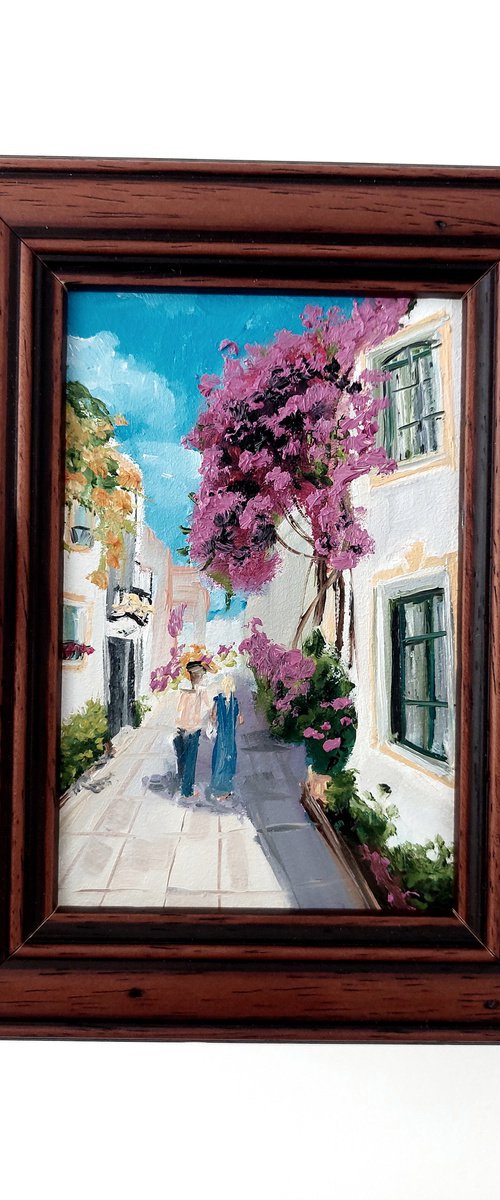 Narrow street of Spain by Ira Whittaker