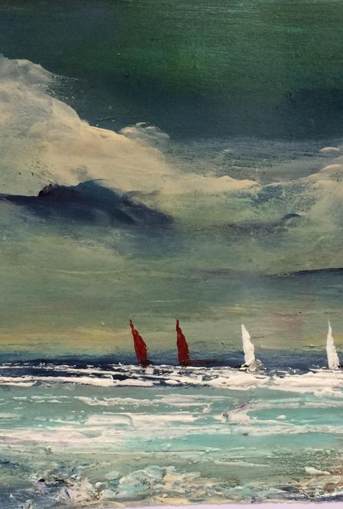 Red Sails Mini ~ by Maxine Anne  Martin