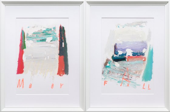 SET of 2, ABSTRACT STUDY