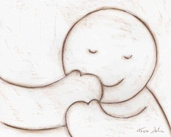Hugs artwork 49 'Together'. Unframed