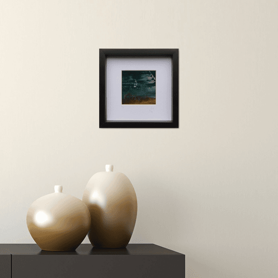 Edit 2.6 - Framed abstract landscape painting