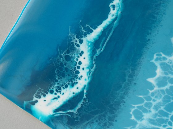 Feel the waves - original seascape epoxy resin artwork