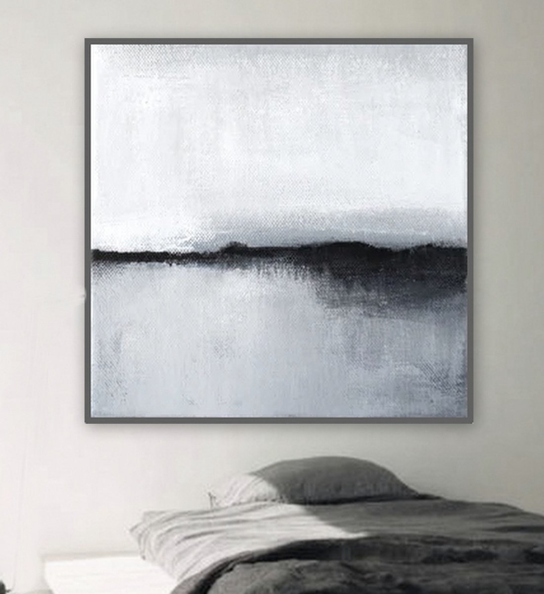 Abstract Acrylic Painting By Nadia Moniatis, 39 X 39", Morning Ii, Original Artwork