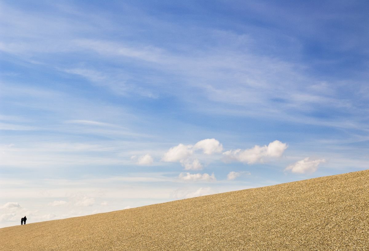 Geometric Landscape Photograph By Tom Hanslien, 47 X 33", On The Edge, Original Artwork